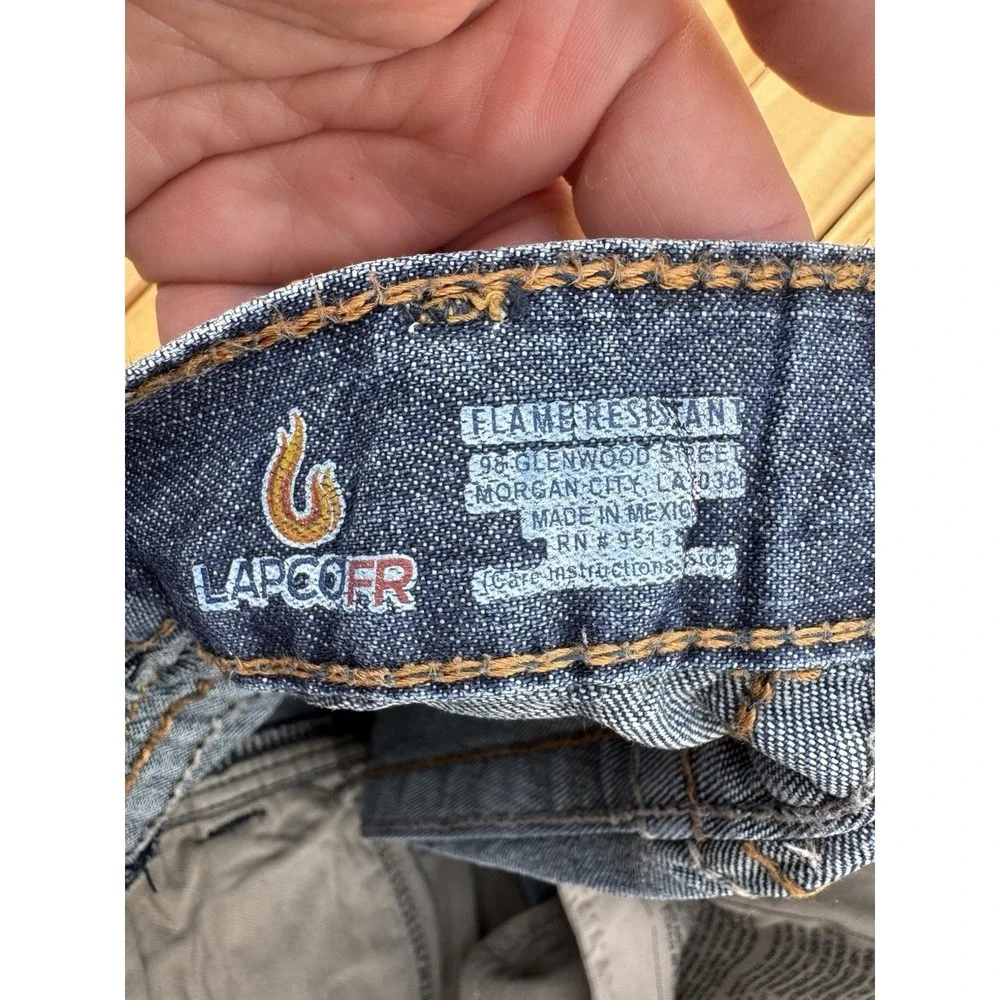 LAPCO FR Fire Resistant Jeans Mens 30x34 Straight Leg Denim P INDM10 Modern Fit